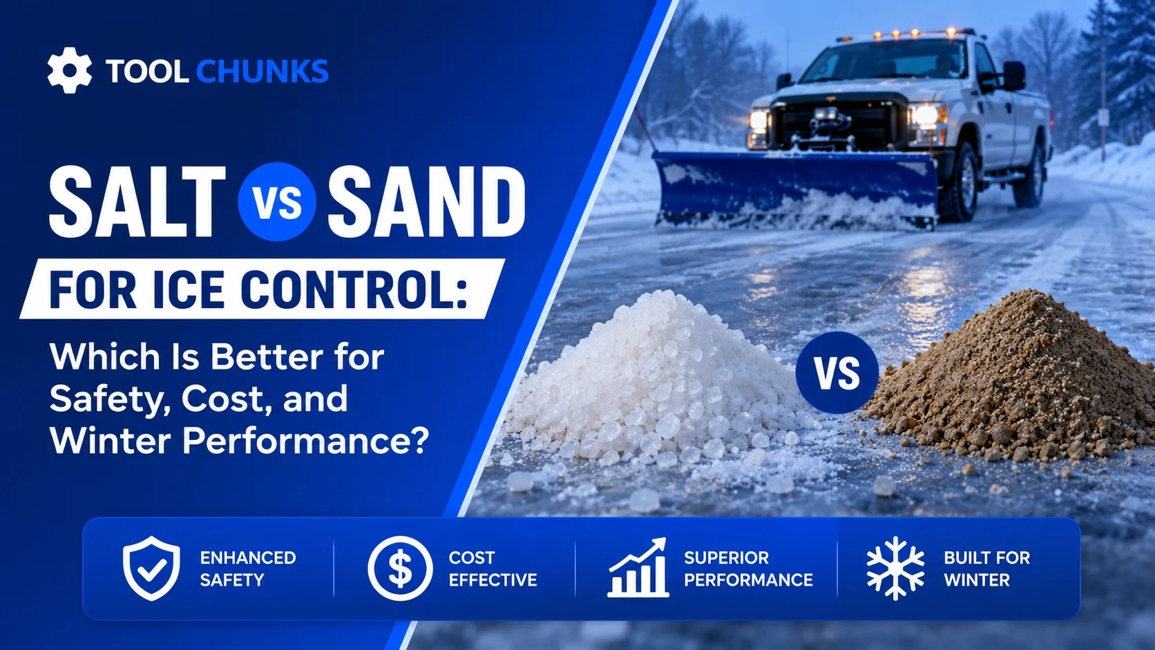 Salt vs Sand for Ice Control: Which Is Better for Safety, Cost, and Winter Performance?